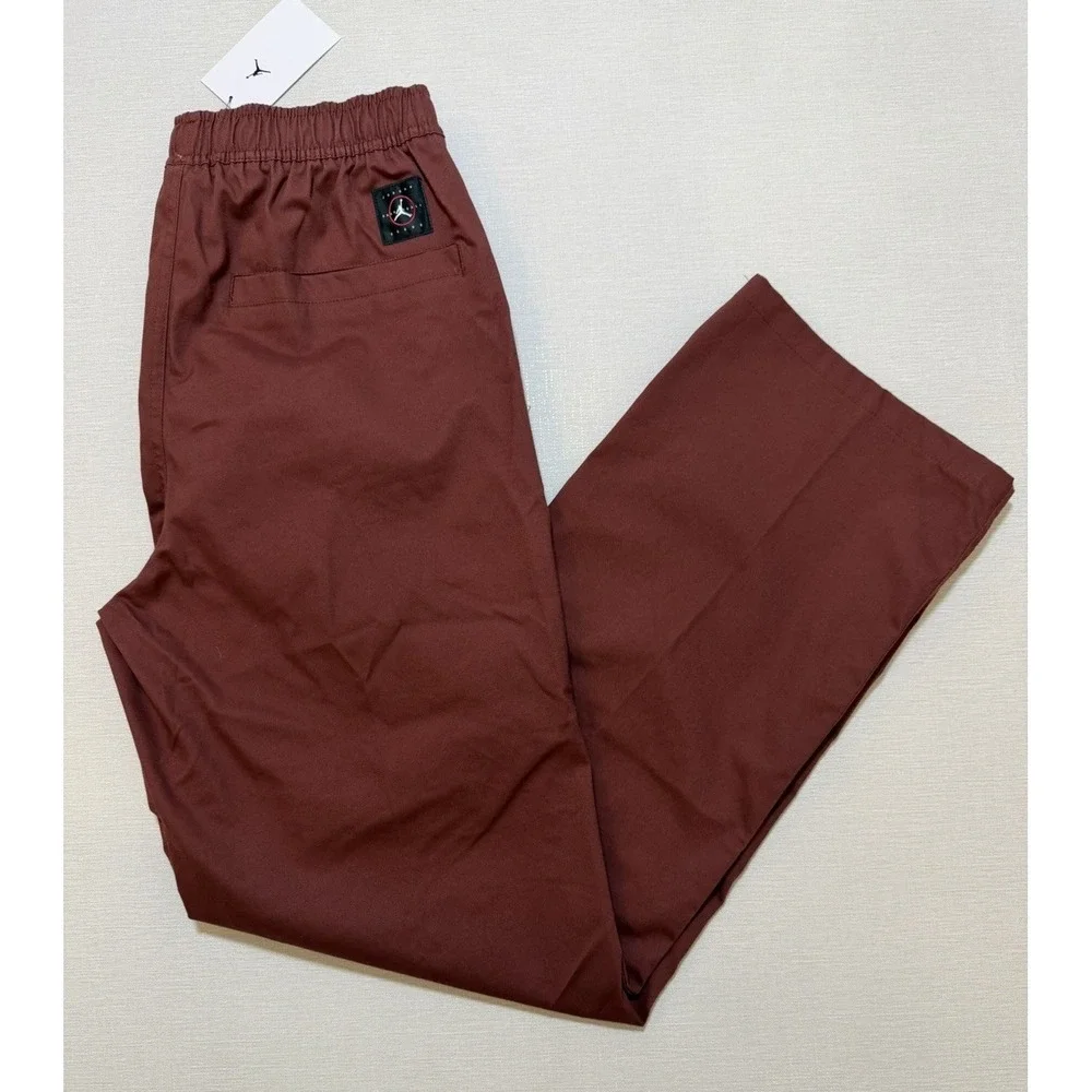 Nike Jordan Essentials Woven Drawstring Pants HF9329-231 Burgundy Men Size M